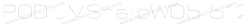 PODIUMSharpW05 512 Regular字体转换
